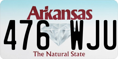AR license plate 476WJU
