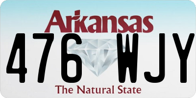 AR license plate 476WJY
