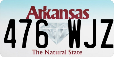 AR license plate 476WJZ