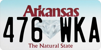 AR license plate 476WKA