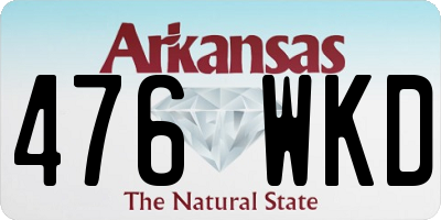 AR license plate 476WKD