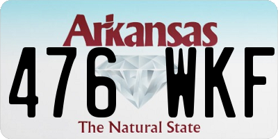 AR license plate 476WKF