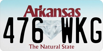 AR license plate 476WKG