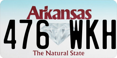 AR license plate 476WKH