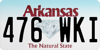 AR license plate 476WKI