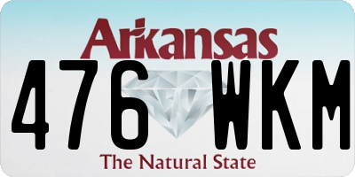 AR license plate 476WKM