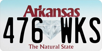 AR license plate 476WKS
