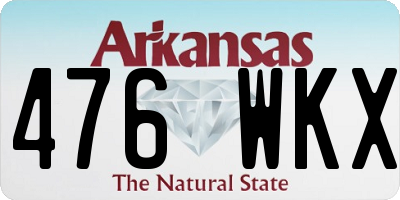 AR license plate 476WKX