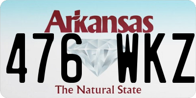 AR license plate 476WKZ