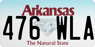 AR license plate 476WLA