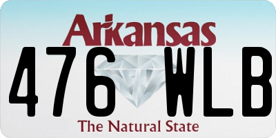 AR license plate 476WLB