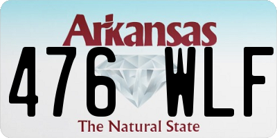 AR license plate 476WLF