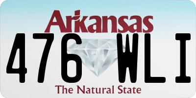AR license plate 476WLI