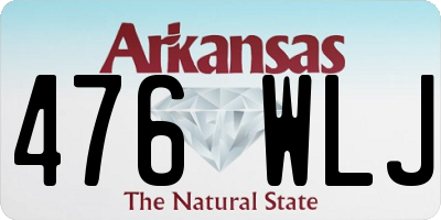 AR license plate 476WLJ