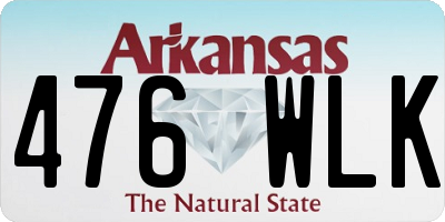 AR license plate 476WLK