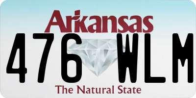 AR license plate 476WLM