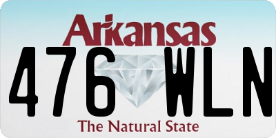 AR license plate 476WLN