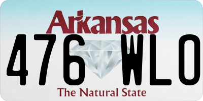 AR license plate 476WLO
