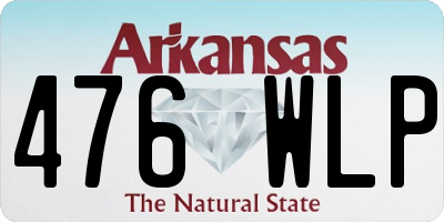 AR license plate 476WLP