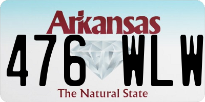 AR license plate 476WLW