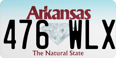 AR license plate 476WLX