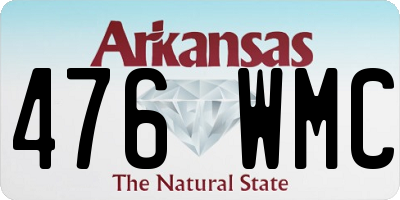 AR license plate 476WMC