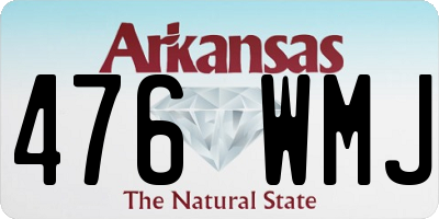 AR license plate 476WMJ