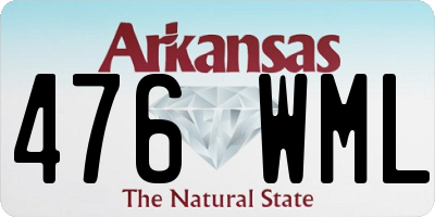AR license plate 476WML