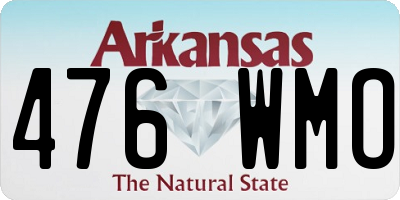 AR license plate 476WMO