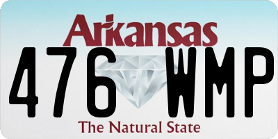 AR license plate 476WMP