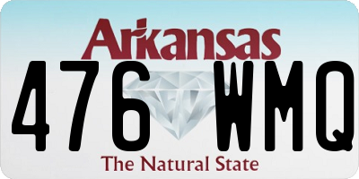 AR license plate 476WMQ