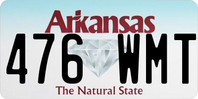 AR license plate 476WMT