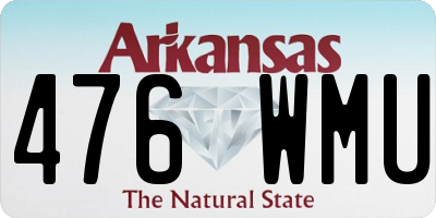 AR license plate 476WMU