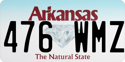 AR license plate 476WMZ