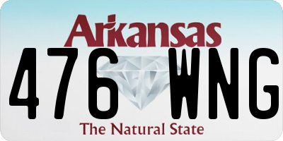AR license plate 476WNG