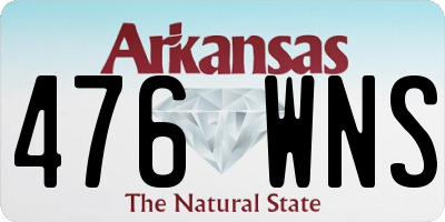 AR license plate 476WNS