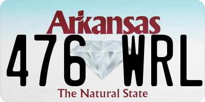 AR license plate 476WRL