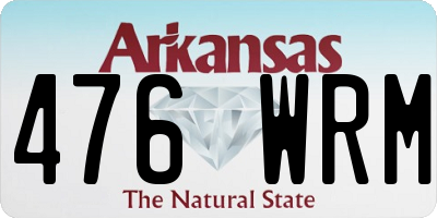 AR license plate 476WRM