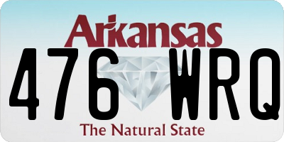 AR license plate 476WRQ