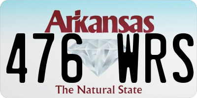 AR license plate 476WRS