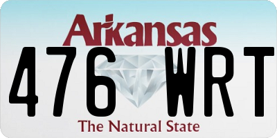 AR license plate 476WRT
