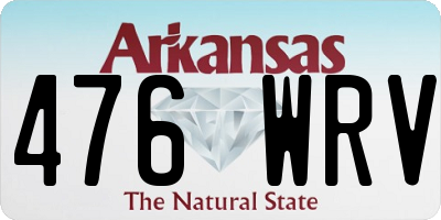 AR license plate 476WRV