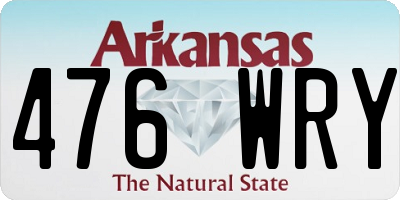 AR license plate 476WRY