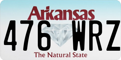 AR license plate 476WRZ