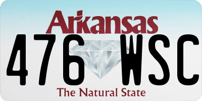 AR license plate 476WSC