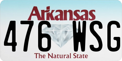 AR license plate 476WSG