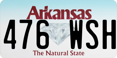 AR license plate 476WSH