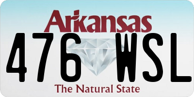 AR license plate 476WSL