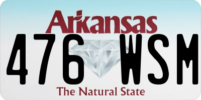 AR license plate 476WSM