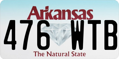 AR license plate 476WTB